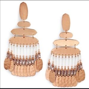 KENDRA SCOTT Nicola Rose Gold Plated Statement Earrings